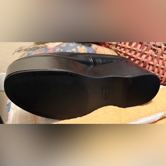 Scoop Penny Loafers in Black Vegan Leather Platform Style Memory Foam Size 11 - Picture 7 of 8